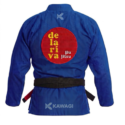 Kimono BJJ Kawagi - Azul - Delariva (Modelo Novo)