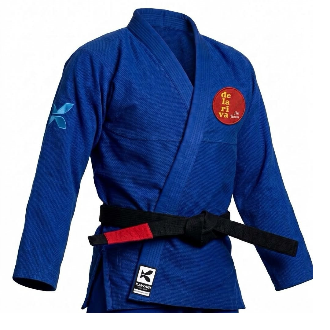 Kimono BJJ Kawagi - Azul - Delariva (Modelo Novo)