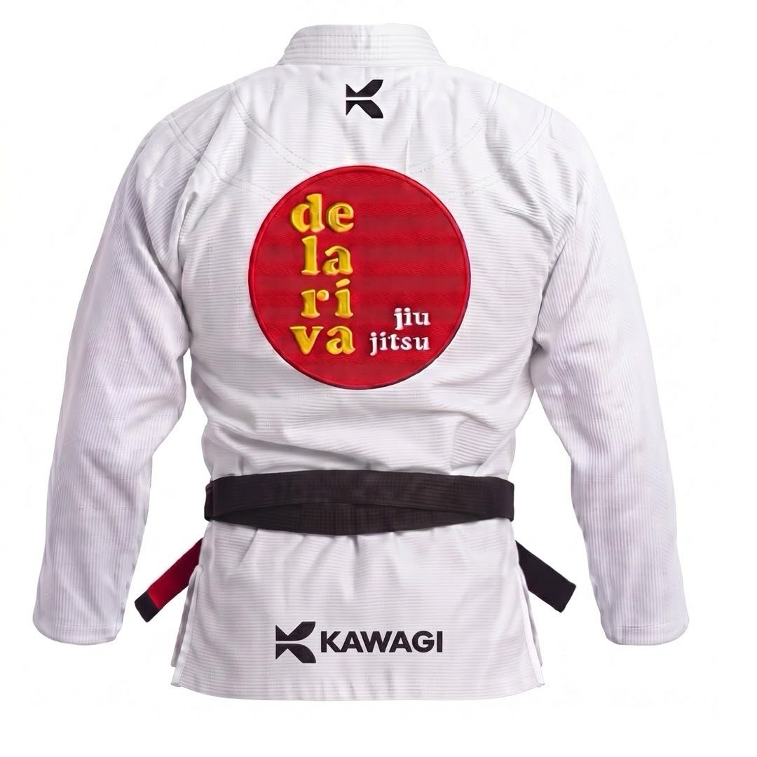 Kimono BJJ Kawagi Branco - Delariva (Modelo Novo)