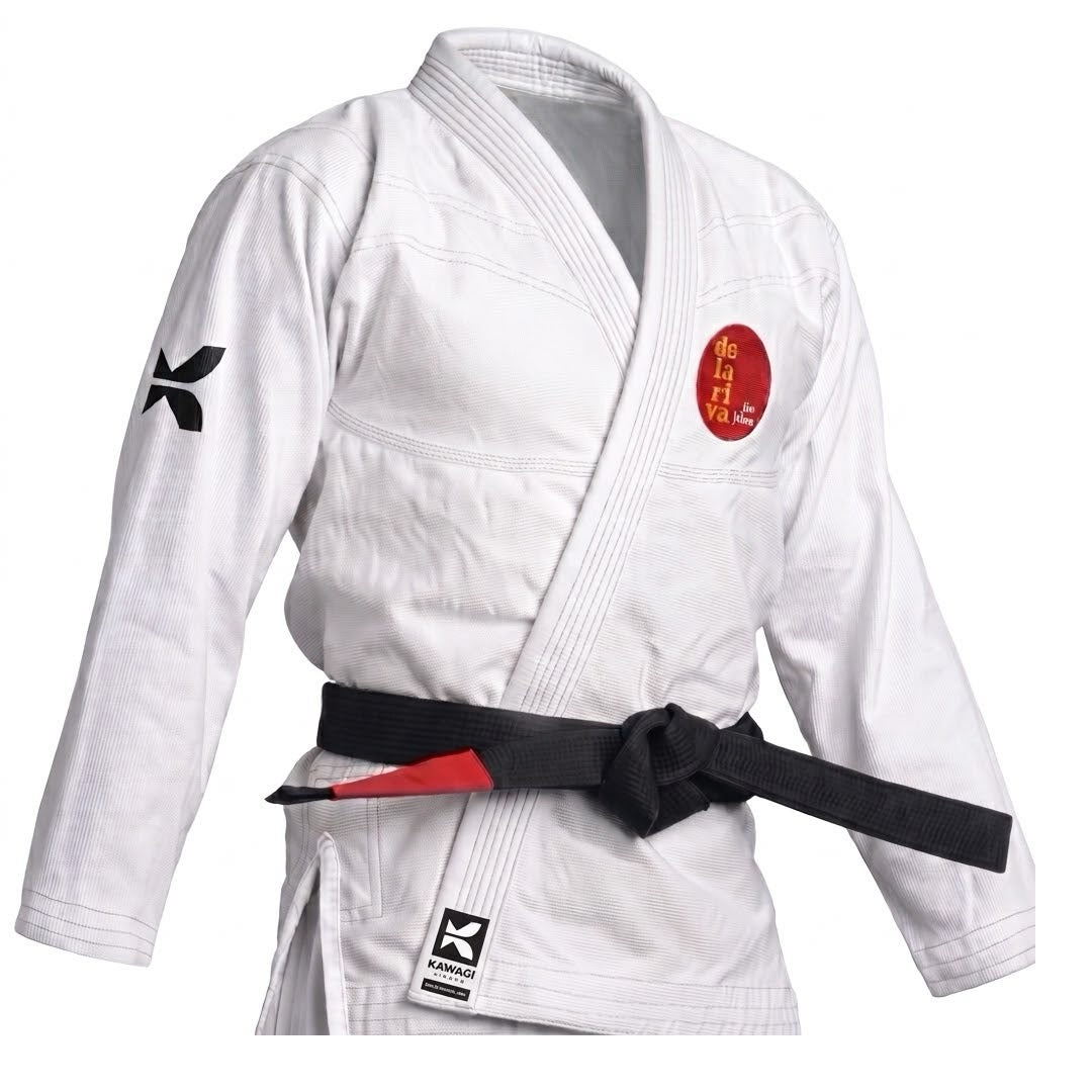 Kimono BJJ Kawagi Branco - Delariva (Modelo Novo)
