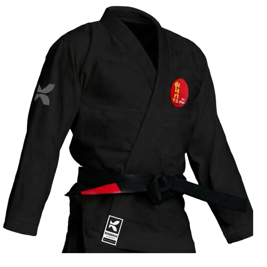 Kimono BJJ Kawagi Preto - Delariva (Modelo Novo)