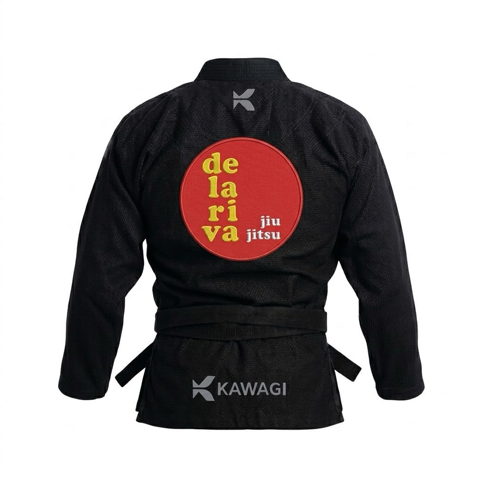 Kimono BJJ Kawagi Preto - Delariva (Modelo Novo)
