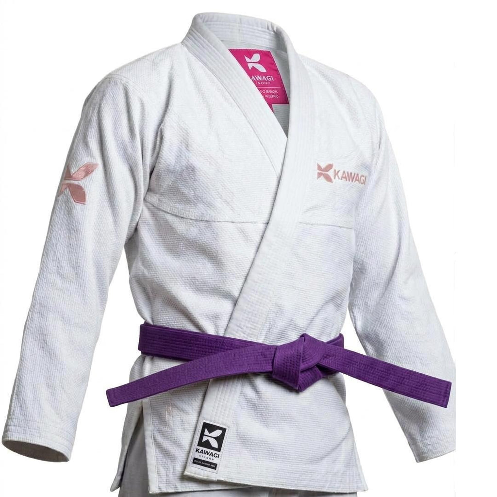 Kimono Feminino BJJ Kawagi Branco - Adulto