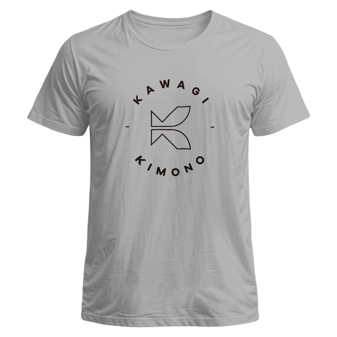 T-shirt Kawagi casual Cinza