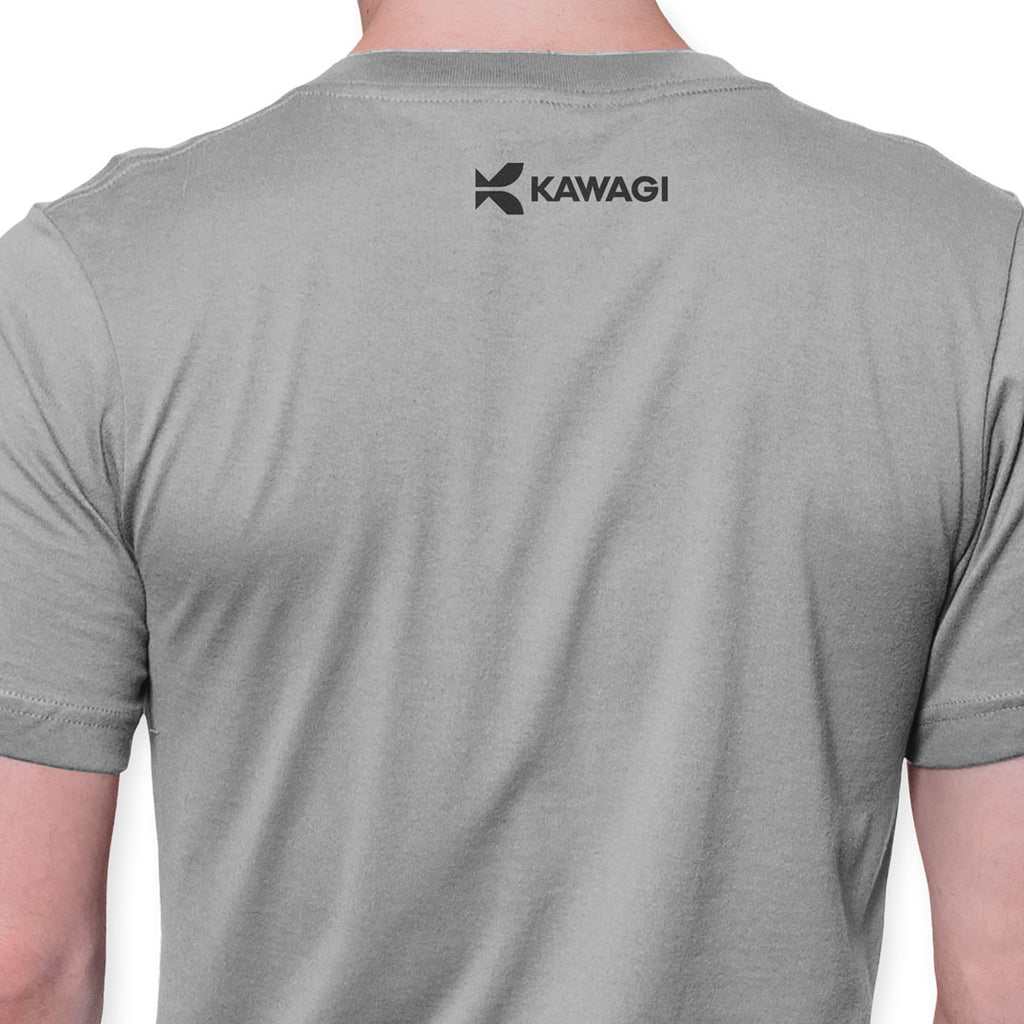 T-shirt Kawagi casual Cinza